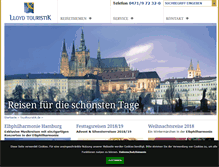 Tablet Screenshot of lloydtouristik.de